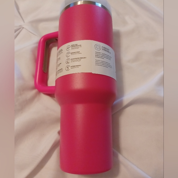 Stanley Pink Quencher H2.0 Tumbler with Handle 40oz - Picture 2 of 3